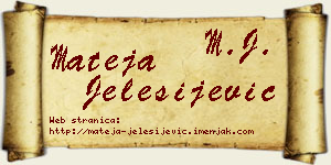 Mateja Jelesijević vizit kartica